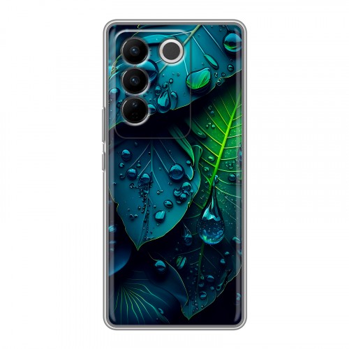 Дизайнерский силиконовый чехол для Vivo V27 Листья