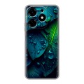 Дизайнерский силиконовый с усиленными углами чехол для Tecno Spark 10 Листья