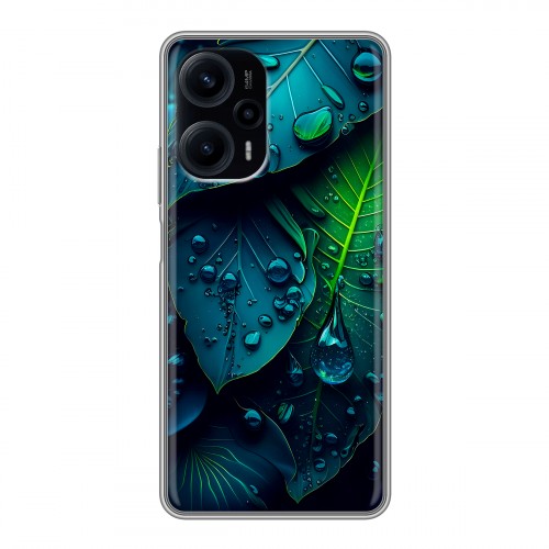 Дизайнерский силиконовый чехол для XIaomi Poco F5 Листья