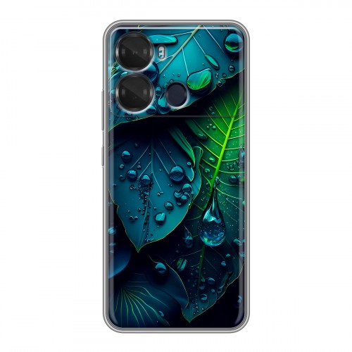 Дизайнерский силиконовый чехол для Itel P40 Листья