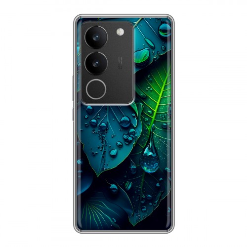 Дизайнерский силиконовый чехол для Vivo S17 Листья