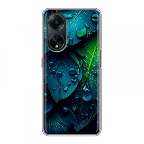 Дизайнерский силиконовый чехол для OPPO A98 Листья
