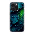 Дизайнерский силиконовый чехол для Iphone 15 Pro Листья