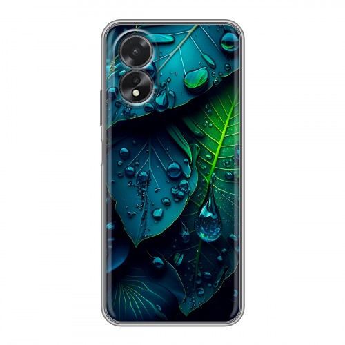 Дизайнерский силиконовый чехол для OPPO A38 4G Листья