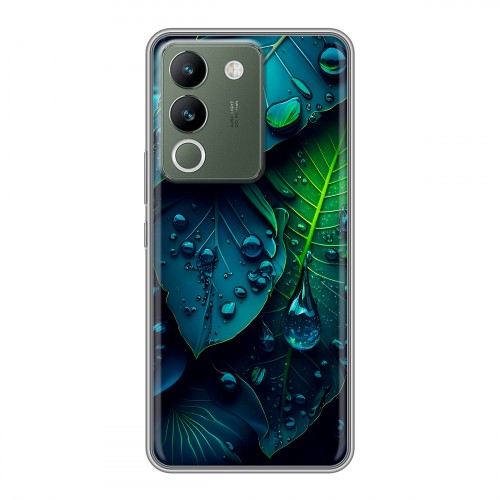Дизайнерский силиконовый чехол для Vivo V29e Листья