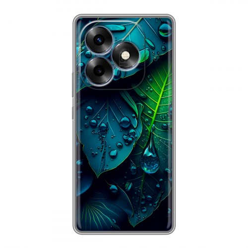 Дизайнерский силиконовый чехол для Itel S23 Plus Листья