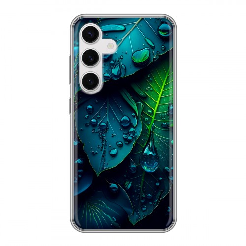 Дизайнерский силиконовый чехол для Samsung Galaxy S24 Листья