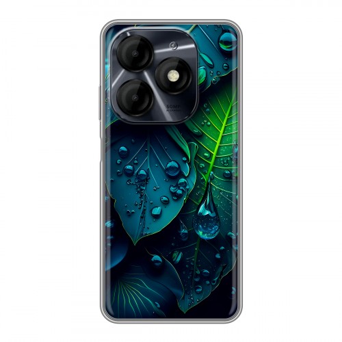 Дизайнерский силиконовый чехол для Itel P55 4G Листья