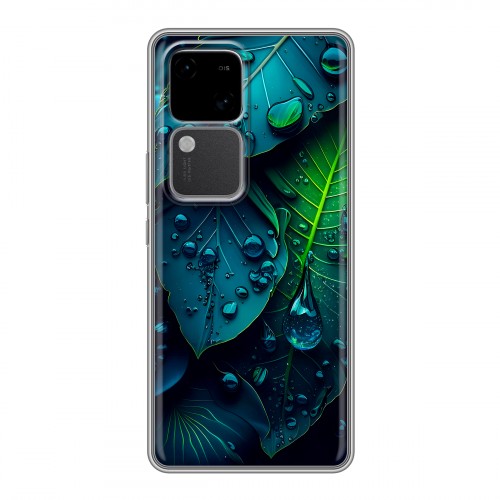 Дизайнерский силиконовый чехол для Vivo V30 5G Листья