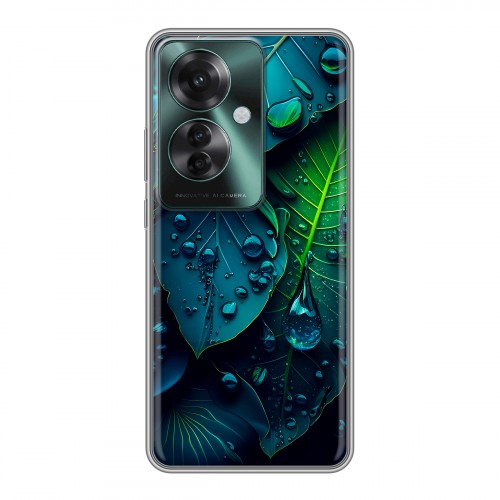 Дизайнерский силиконовый чехол для Oppo Reno 11F Листья