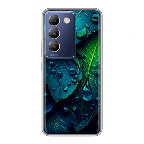 Дизайнерский силиконовый чехол для Vivo V30 Lite Листья