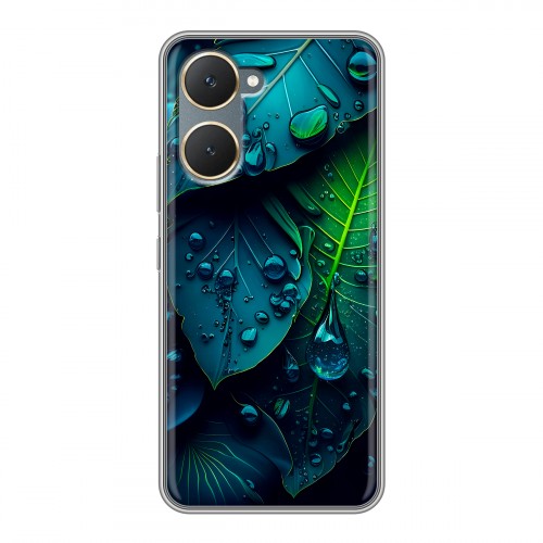 Дизайнерский силиконовый чехол для Vivo Y03 Листья