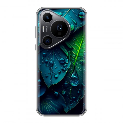 Дизайнерский силиконовый чехол для Huawei Pura 70 Pro Листья