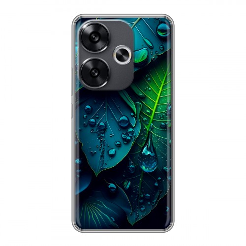 Дизайнерский силиконовый чехол для Xiaomi Redmi Turbo 3 Листья