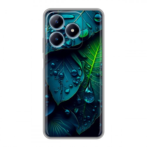 Дизайнерский силиконовый чехол для Realme C63 Листья