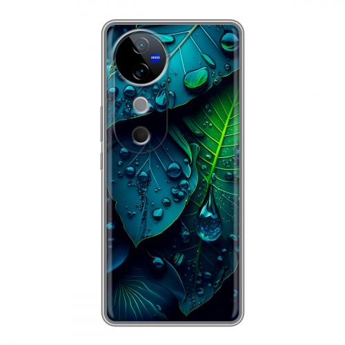Дизайнерский силиконовый чехол для Vivo V40 5G Листья