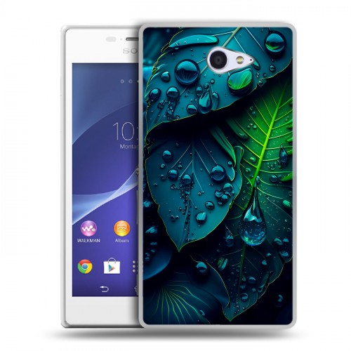 Дизайнерский пластиковый чехол для Sony Xperia M2 dual Листья