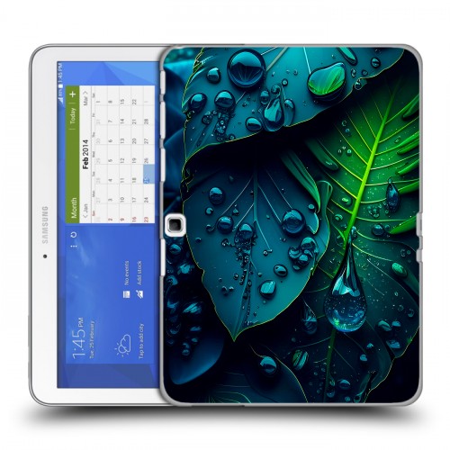 Дизайнерский силиконовый чехол для Samsung Galaxy Tab 4 10.1 Листья