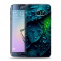 Дизайнерский силиконовый чехол для Samsung Galaxy S6 Edge Листья