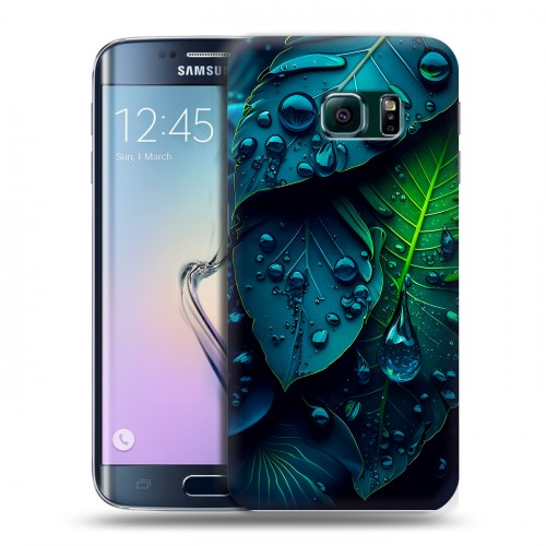 Дизайнерский силиконовый чехол для Samsung Galaxy S6 Edge Листья