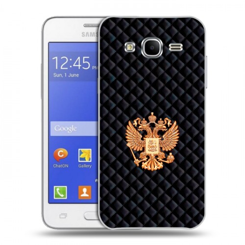 Дизайнерский пластиковый чехол для Samsung Galaxy J7 Герб России принт