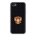 Дизайнерский силиконовый с усиленными углами чехол для Iphone 7 Герб России принт