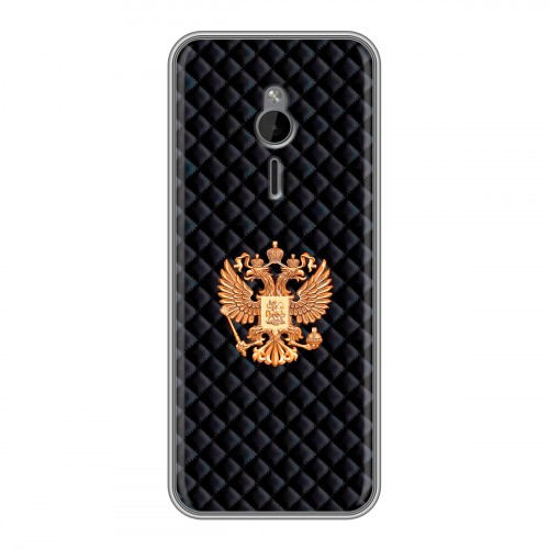 Дизайнерский силиконовый чехол для Nokia 230 Герб России принт