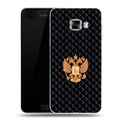 Дизайнерский пластиковый чехол для Samsung Galaxy C5 Герб России принт