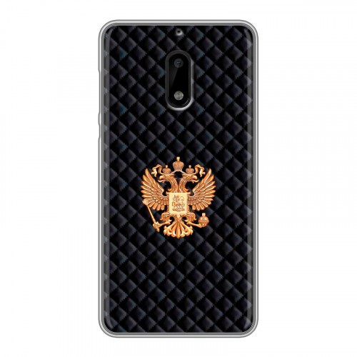 Дизайнерский пластиковый чехол для Nokia 6 Герб России принт