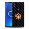 Дизайнерский силиконовый чехол для Alcatel 5V Герб России принт