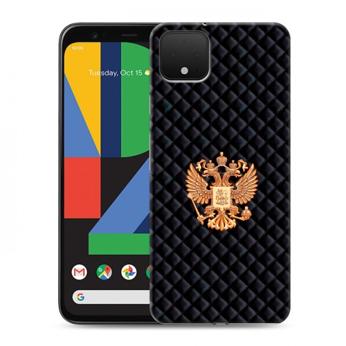 Дизайнерский пластиковый чехол для Google Pixel 4 Герб России принт