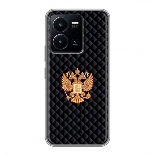 Дизайнерский силиконовый чехол для Vivo Y35 Герб России принт