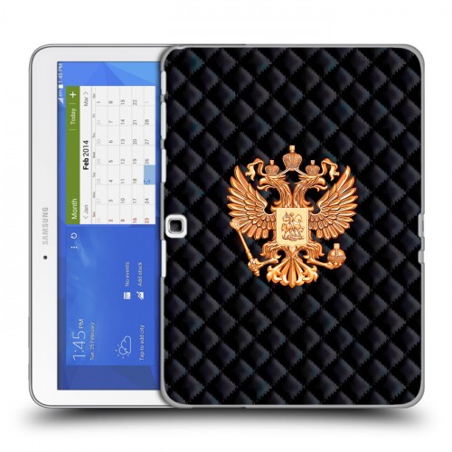 Дизайнерский силиконовый чехол для Samsung Galaxy Tab 4 10.1 Герб России принт