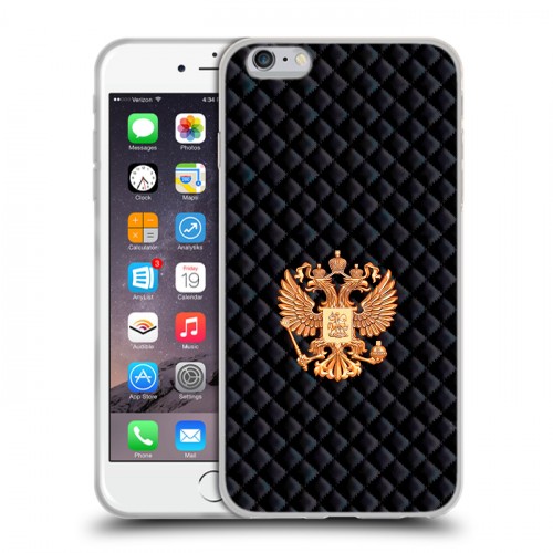 Дизайнерский силиконовый чехол для Iphone 6 Plus/6s Plus Герб России принт
