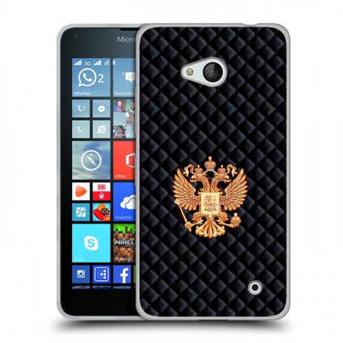 Дизайнерский пластиковый чехол для Microsoft Lumia 640 Герб России принт