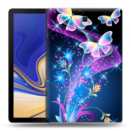 Дизайнерский силиконовый чехол для Samsung Galaxy Tab S4 Бабочки