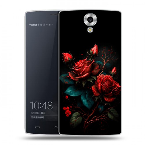 Дизайнерский силиконовый чехол для Homtom HT7 Розы красные