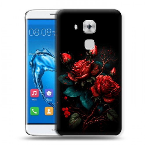 Дизайнерский пластиковый чехол для Huawei Nova Plus Розы красные