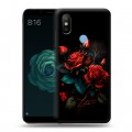 Дизайнерский силиконовый чехол для Xiaomi Mi A2 Розы красные