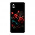 Дизайнерский силиконовый чехол для ZTE Blade A3 (2019) Розы красные