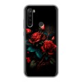 Дизайнерский силиконовый с усиленными углами чехол для Xiaomi RedMi Note 8T Розы красные