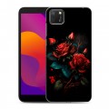 Дизайнерский силиконовый чехол для Huawei Honor 9S Розы красные
