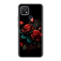 Дизайнерский силиконовый чехол для OPPO A15 Розы красные