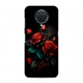 Дизайнерский силиконовый чехол для Nokia G20 Розы красные