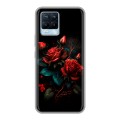 Дизайнерский силиконовый чехол для Realme 8 Розы красные
