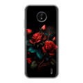Дизайнерский силиконовый чехол для Nokia C20 Розы красные