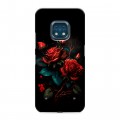 Дизайнерский силиконовый с усиленными углами чехол для Nokia XR20 Розы красные