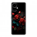 Дизайнерский силиконовый чехол для Tecno Camon 19 Розы красные