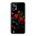 Дизайнерский силиконовый чехол для Realme C31 Розы красные