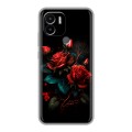 Дизайнерский силиконовый чехол для Xiaomi Redmi A1 Plus Розы красные